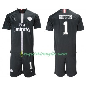 Divisa di Calcio Paris Saint Germain Buffon 1 Jodan Giallo Bambino Terza 2018/2019